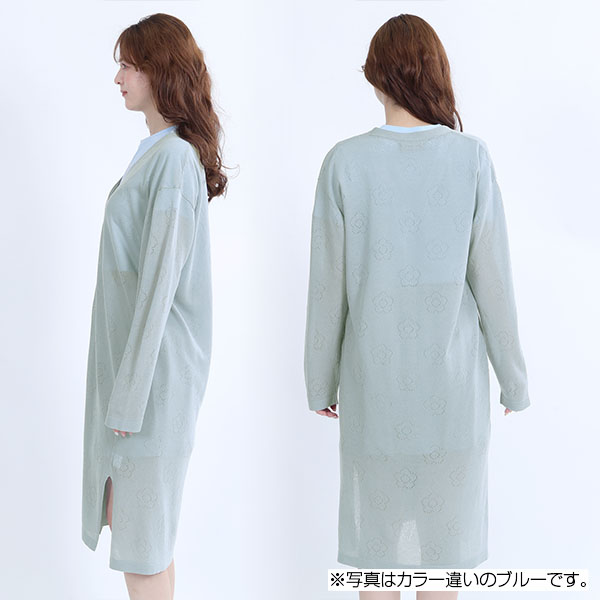 アイレットデイジーロング カーディガン（グレー）