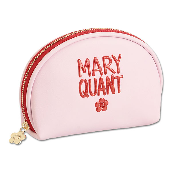 グリッターペイントロゴ ラウンドポーチ（ピンク）