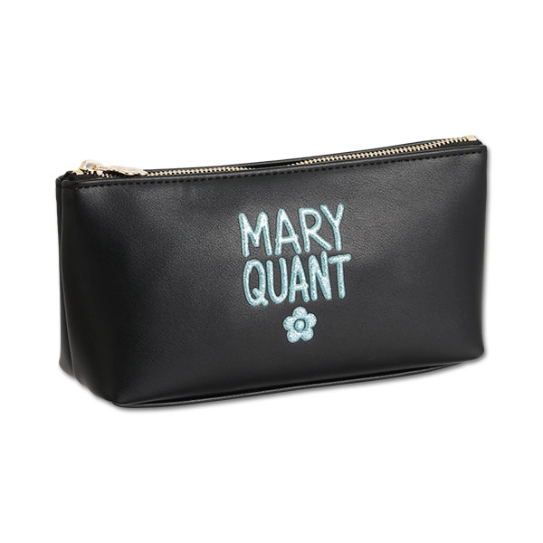 グリッターペイントロゴ 舟型ペンケース（ブラック）