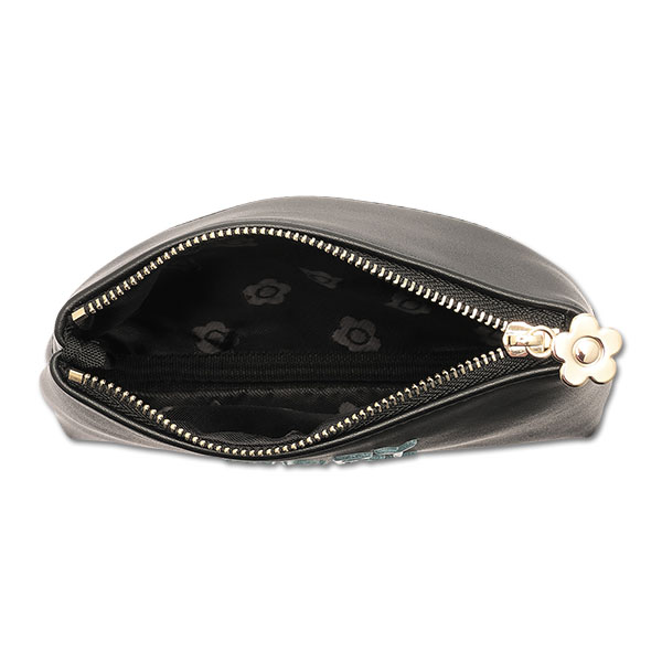 グリッターペイントロゴ 舟型ティッシュケース（ブラック）