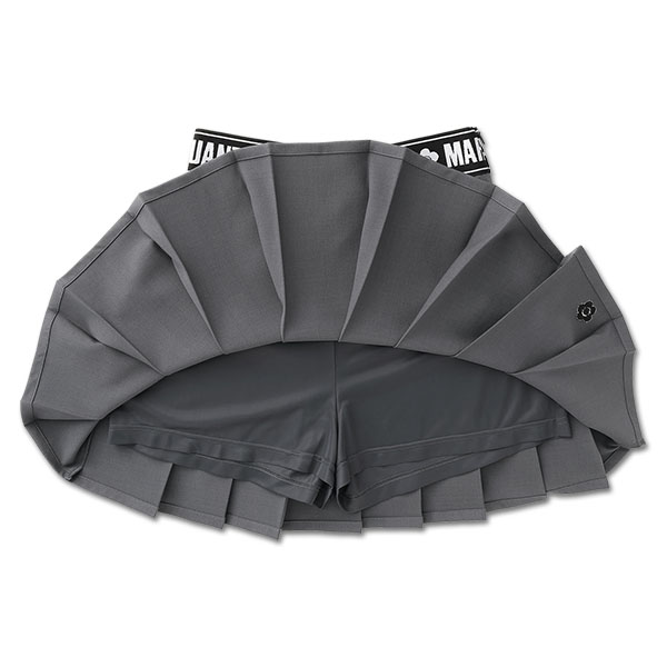 ロゴテーププリーツミニ スカート（グレー）