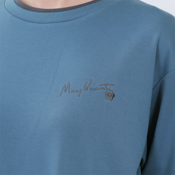 フェイクレイヤード ワンピース（ブルー）