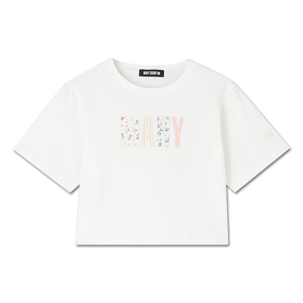 MARYアップリケロゴ Tシャツ（ホワイト）