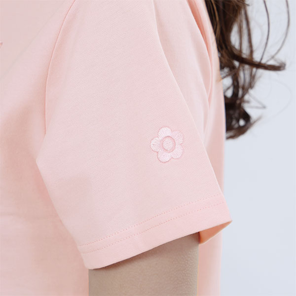 MARYアップリケロゴ Tシャツ（ピンク）