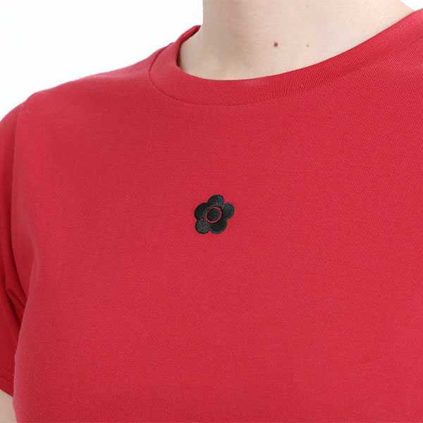 サイドギャザー Tシャツ（レッド）