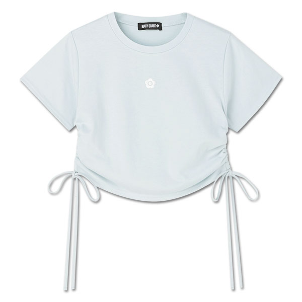 サイドギャザー Tシャツ（ブルー）