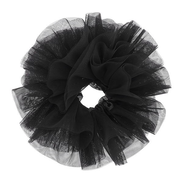 フラッフィーチュール シュシュ（ブラック）