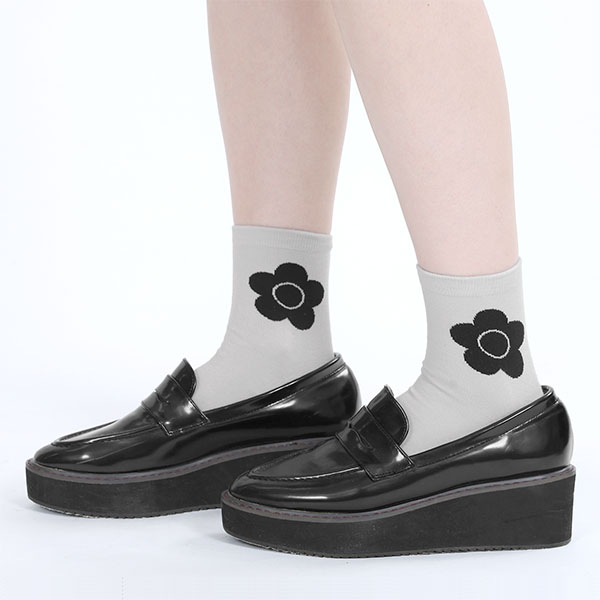 デイジーポイント ソックス（グレー）