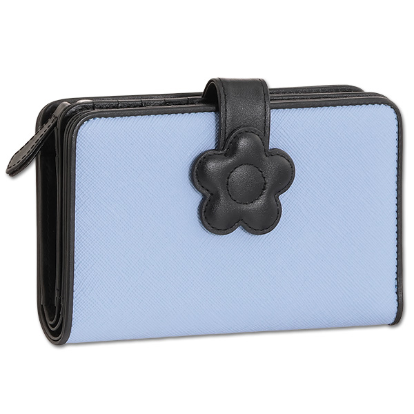 デイジーパッチスナップ2 Lウォレット（ブルー）