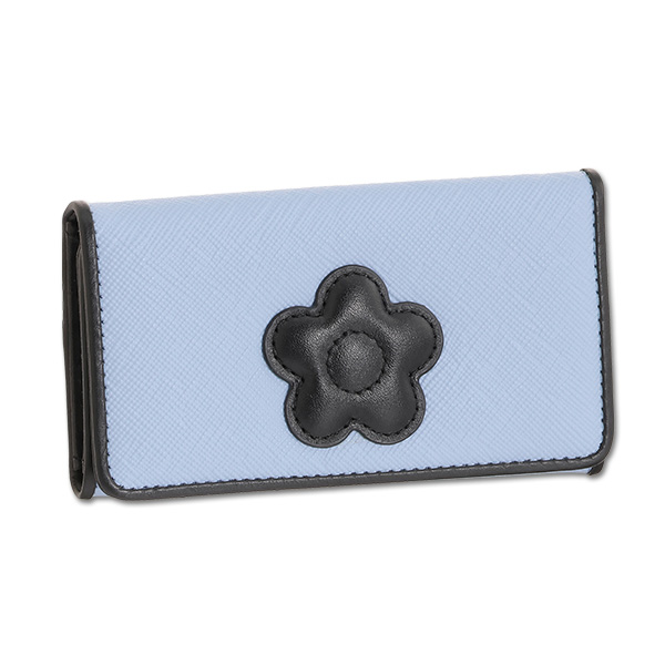 デイジーパッチスナップ2 キーケース（ブルー）