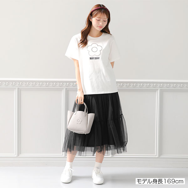 チュールティアード スカート（ブラック）