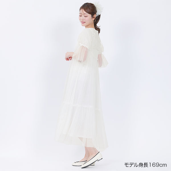 デイジーチュール ワンピース（ホワイト）