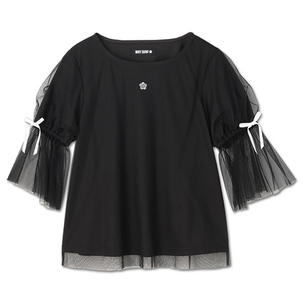 チュールフレア プルオーバー（ブラック）