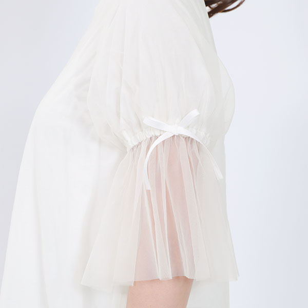 チュールフレア プルオーバー（アイボリー）