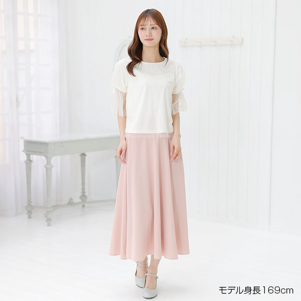 チュールフレア プルオーバー（アイボリー）