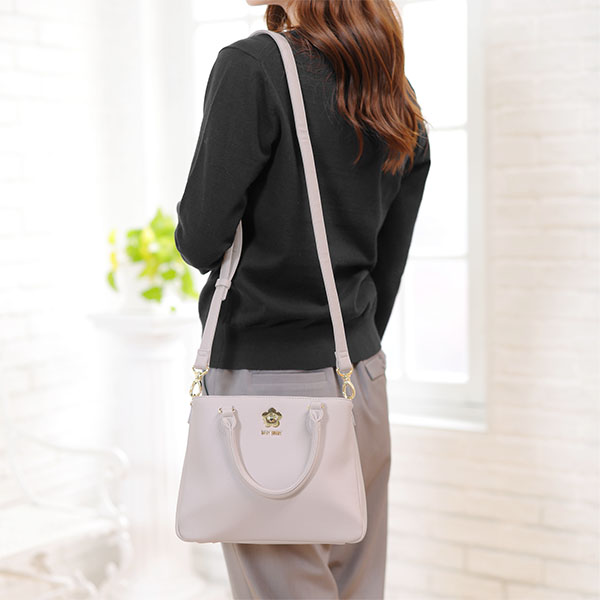 ターンロックデイジー 2WAYトート（モーヴパープル）