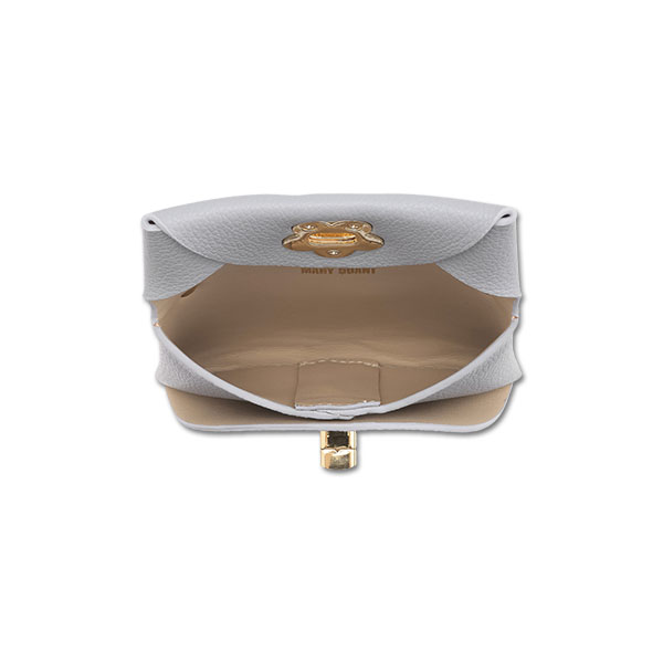 ターンロックデイジー フラップポーチ（ライトブルー）