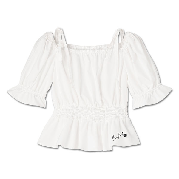 2WAYオフショル ブラウス（ホワイト）