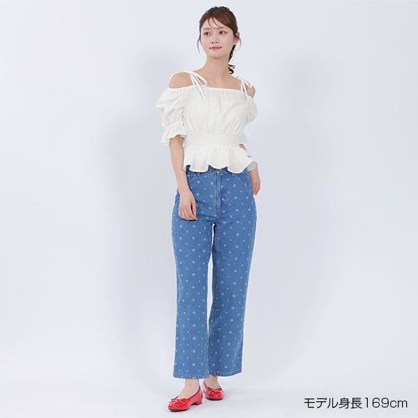 2WAYオフショル ブラウス（ホワイト）