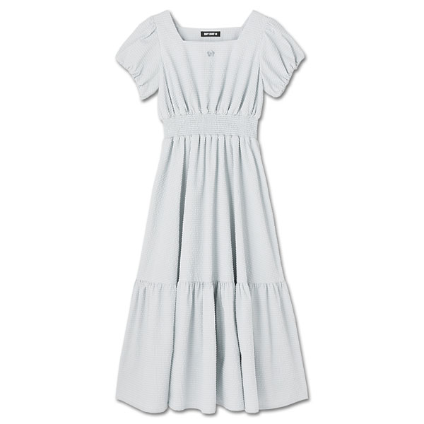 ウエストシャーリング ワンピース（ブルー）