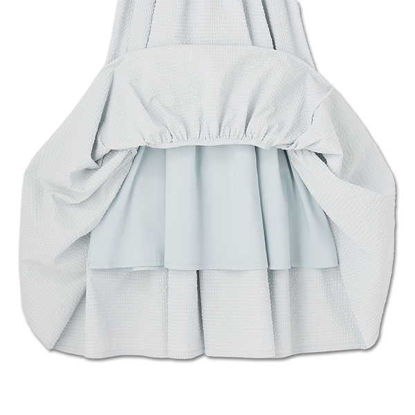 ウエストシャーリング ワンピース（ブルー）