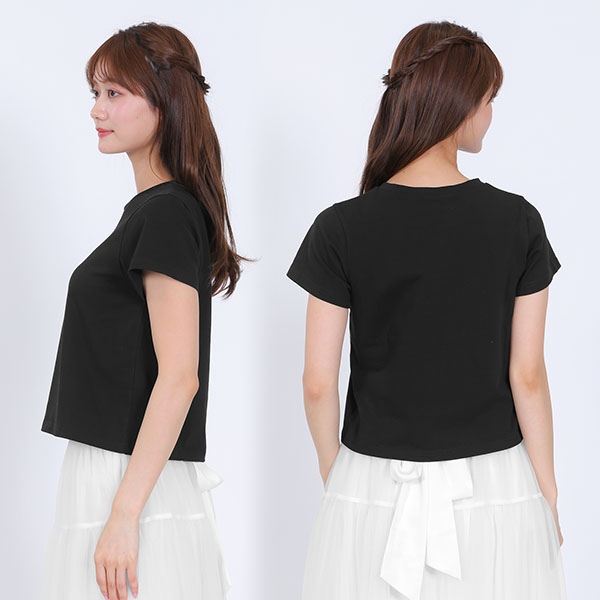 チュールキャミセット Tシャツ（ブルー）