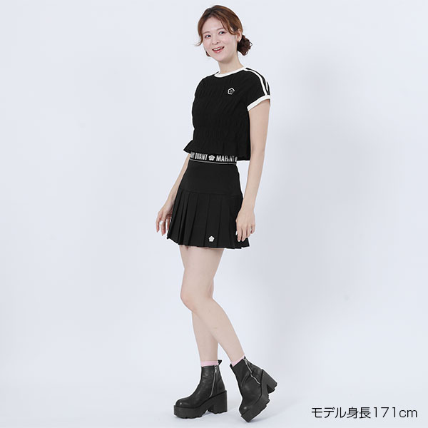 バイカラーシャーリング Tシャツ（ブラック）