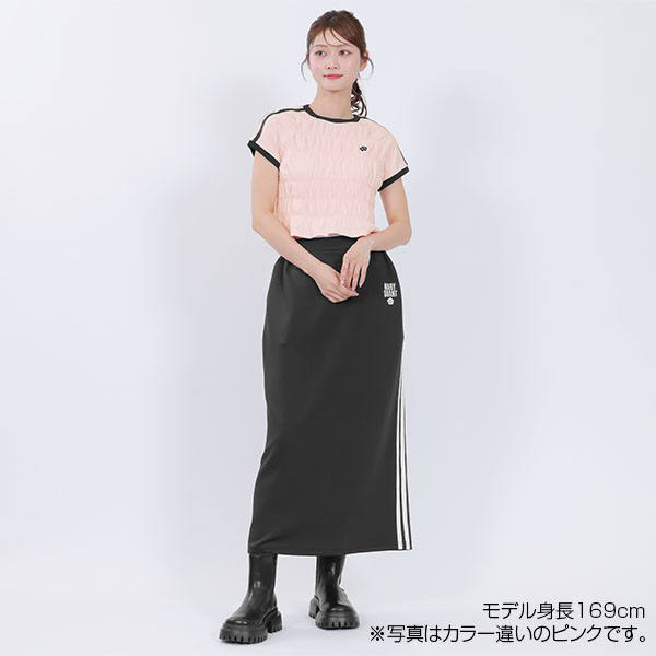 バイカラーシャーリング Tシャツ（ブラック）