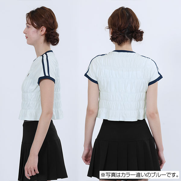 バイカラーシャーリング Tシャツ（ピンク）