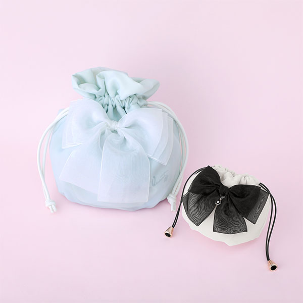 シアーリボンドロスト ショルダー（ライトブルー）