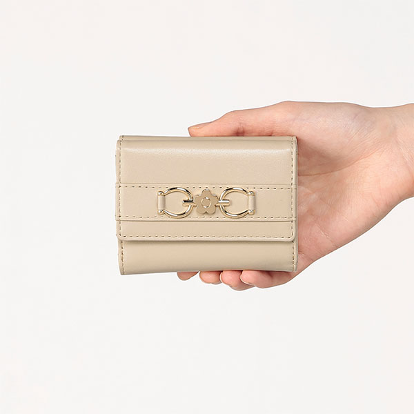 ビットメタル ミニウォレット（ベージュ）