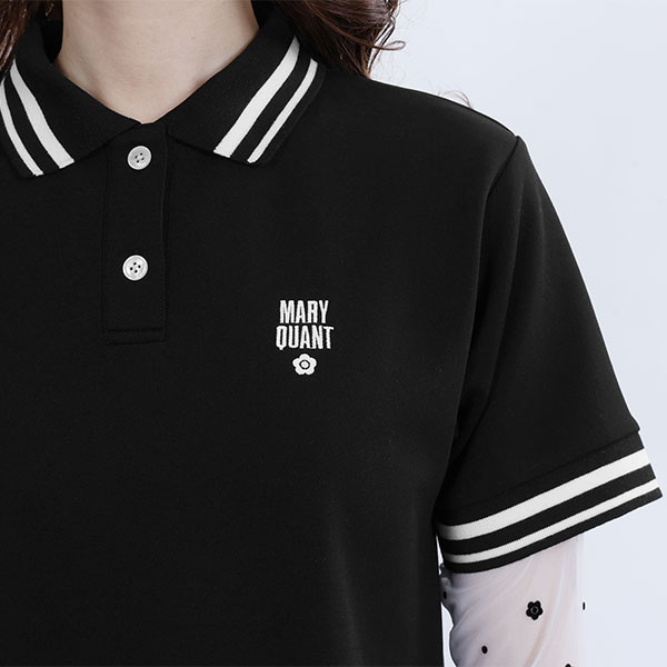 ポロライン ワンピース（ブラック）