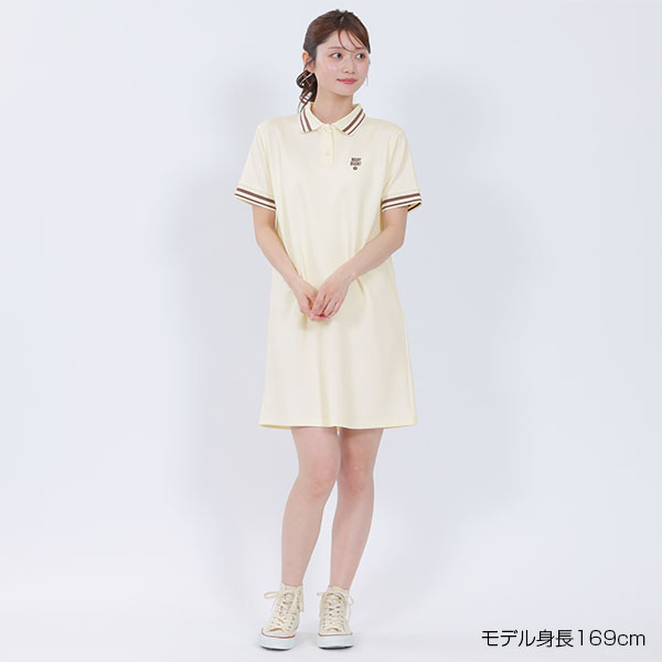 ポロライン ワンピース（アイボリー）