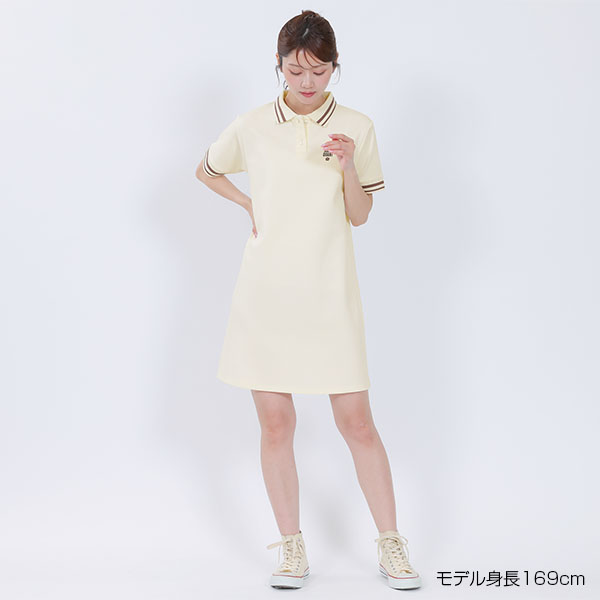 ポロライン ワンピース（アイボリー）