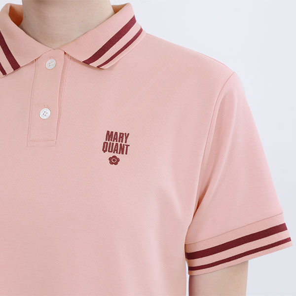 ポロライン ワンピース（ピンク）