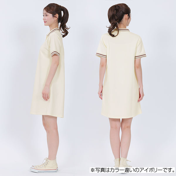 ポロライン ワンピース（ブルー）