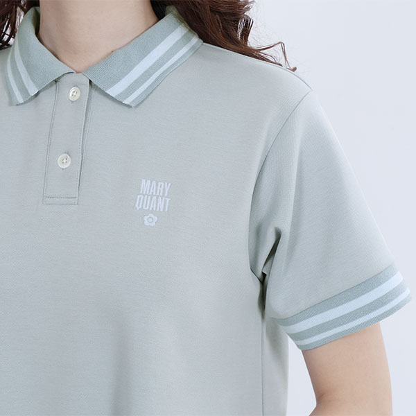 ポロライン ワンピース（ブルー）