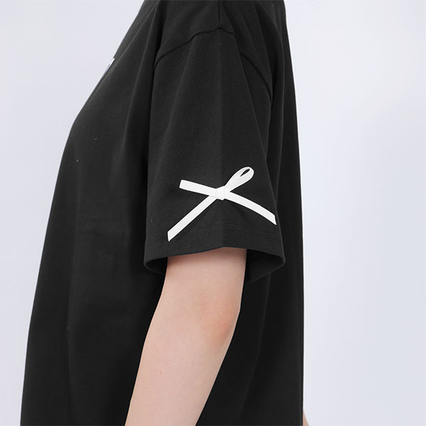 リボンロゴビッグ Tシャツ（ブラック）