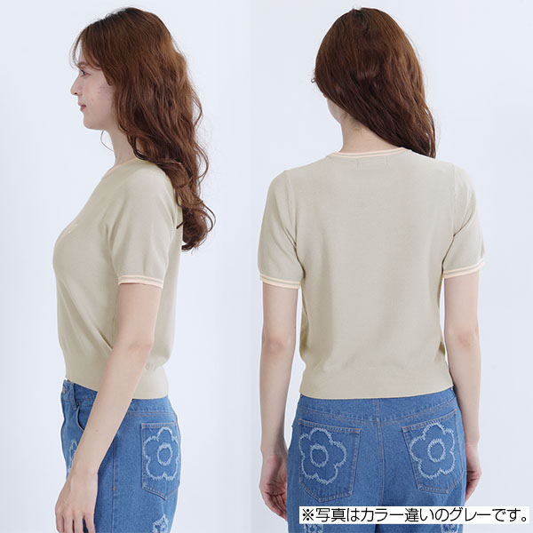 ラインニット プルオーバー（ブラック）