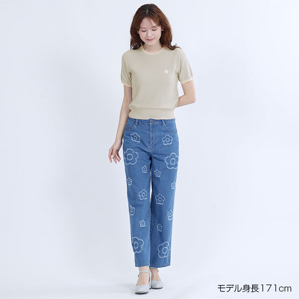 ラインニット プルオーバー（グレー）