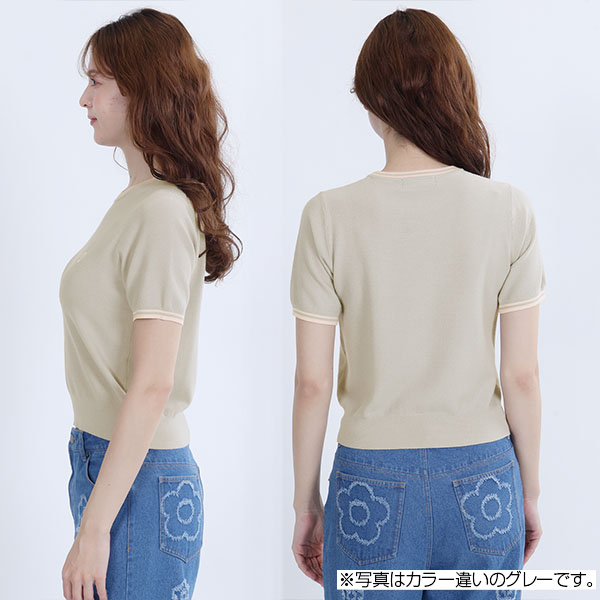 ラインニット プルオーバー（ホワイト）