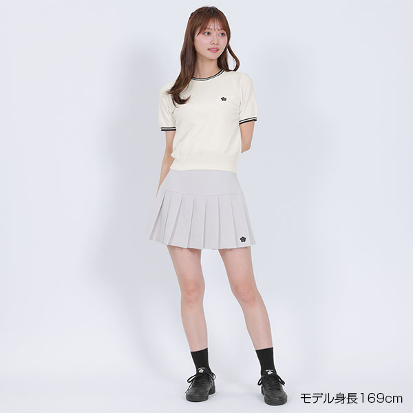 ラインニット プルオーバー（ホワイト）