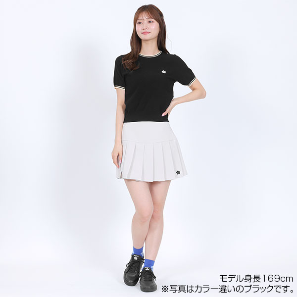 ラインニット プルオーバー（レッド）