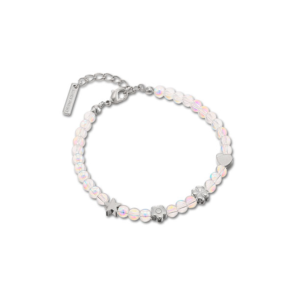 ガラスビーズ ブレスレット（クリア）