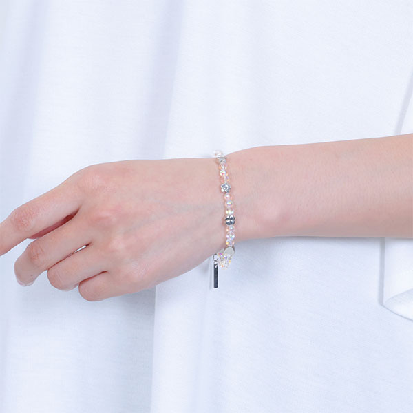 ガラスビーズ ブレスレット（クリア）