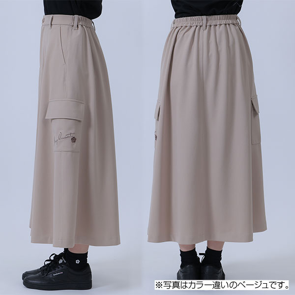 カットジョーゼット スカート（ブラック）