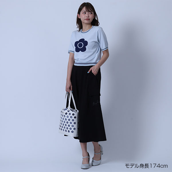 カットジョーゼット スカート（ブラック）
