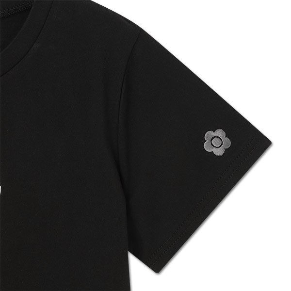 メタリックプリント Tシャツ（ブラック）