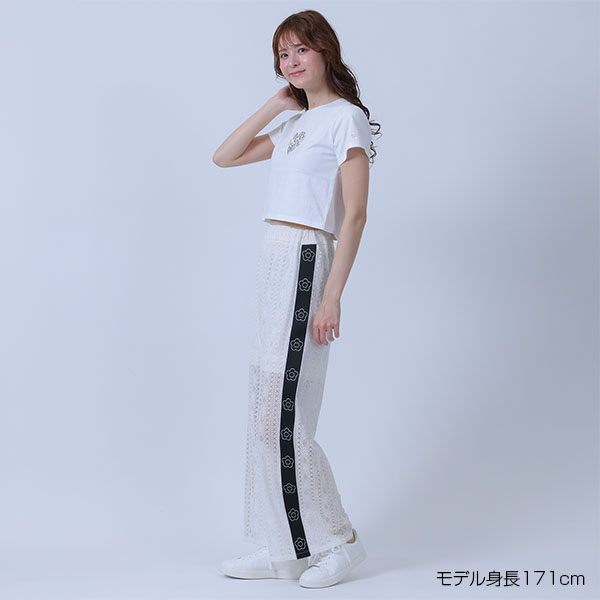 メタリックプリント Tシャツ（ホワイト）