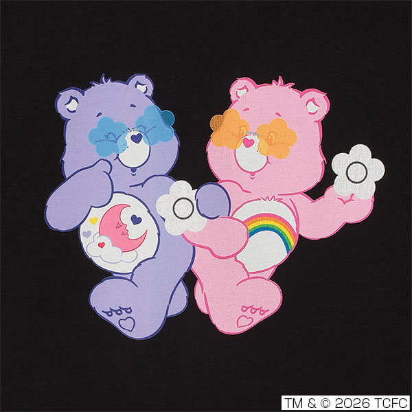 Care Bears(TM) リンガー Tシャツ（ブラック）